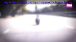 Baby biker 4 years old has insaane motorcycle skills
