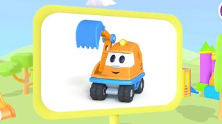 Leo the Truck & A boring machine . Car cartoons full episodes & Learning baby cartoons for kids .