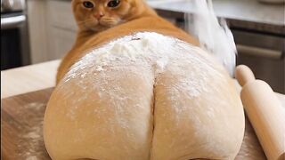 White Cat Playing