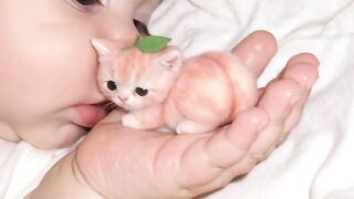 Cat Eating Grass