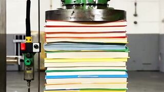 📚 High Book Stack vs Press Machine 😱
