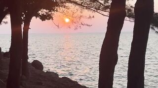 SUNSET ON THE BEACH