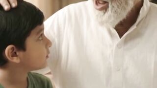 Raizaan with grandpa
