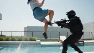 School girls vs swat