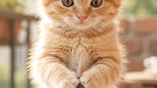 Chef Kitty's Romantic Pancake Date #cat #Cute #Fyp