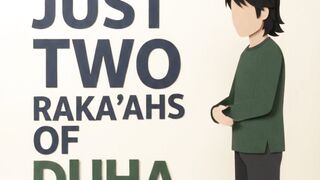 JUST TWO RAKA'ahs OF DUHA, AS IF GIVING CHARITY FOR ALL THE JOINTS.