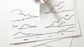 White Paper Texture Soft Shadow Loop Background in Manga Style