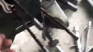 the condition of the motorbike engine that has not been maintained