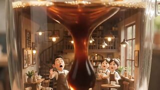 The Great Coffee Disaster ☕😂 | A Tiny Cafe's Worst Day! #Shorts