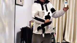 Cat Obsessed with a Cotton Swab! 2