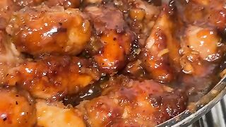 Fried chicken with butter n garlic