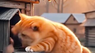 बिल्ली को अंडा चाहिए था… फिर हुआ बड़ा कांड! 😂🐱🍳