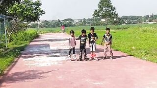 Rollerblade in the morning