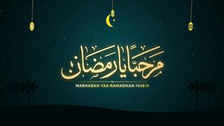 Marhaban Ya Ramadhan 1448 H Peacock Teal Filigree - Welcoming the Blessed Holy Month