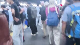 Crowd in Tanah Abang Station