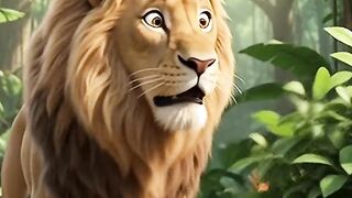 Even the Lion Was Afraid! 🦁🐭 | Funny Cartoon Story #Shorts