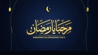 Marhaban Ya Ramadhan 1448 H Celestial Cobalt Keyhole - Welcoming the Blessed Holy Month