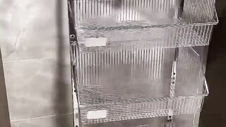Steel storage vagetable trolley