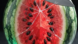 Satisfying Crystal Watermelon Cutting 🍉💎