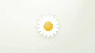 Chamomile Clock Minimalist Animation