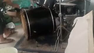 Belajar drum. Drum cover 'Pelangi' Boomerang band