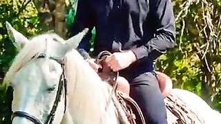 With Horse in the jungle