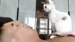 Cat Trying to Drink from the Tap! 4