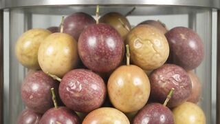 Passion fruit vs. hydraulic press