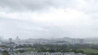 City View From 21st Floor Hotel During Cloudy Day
