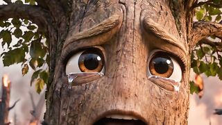 A Cry for Help from a Burning Forest 🌳🔥 | Save Our Planet! #Shorts