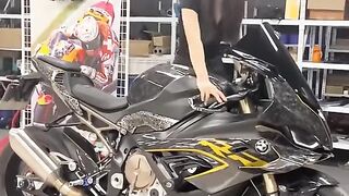 The Girl And Motorcycle