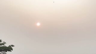 The sky after karhutla smoke