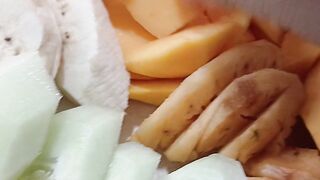 Fruit salad with palm sugar and tamarin