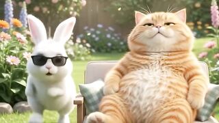 Cat vs. Rabbit: The Funniest Carrot Heist! 🐱🐰🥕