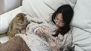 Cat Addicted to Belly Rubs! 8
