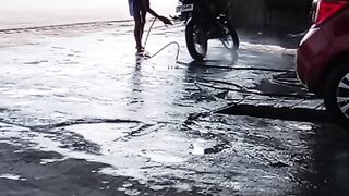 motorcycle and car wash