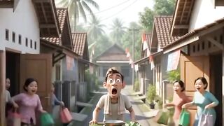 Tukang sayur yang sudah ditunggu ibu-ibu