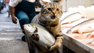 Cat Jumping Over 10 Toilet Paper Rolls! 11