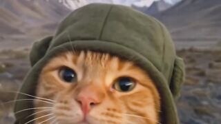 Cat Tries to Walk on Ice! 12