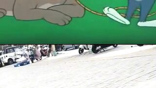 Viral! Funny! Tom And Jerry on real live