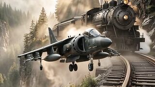 Train and plane