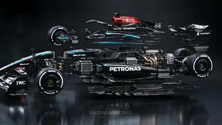 The Petronas-AMG F1 machine