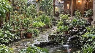 A Rainy Day in a Tropical Paradise 🌿 Peaceful Indonesian Village Life