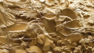 White snake legend sculpture