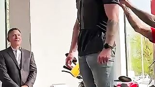 This MotoGP suit has a hidden airbag