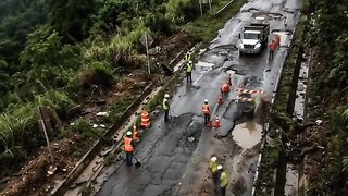 Repair damage road