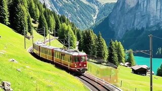 Train and Helicopter