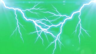 Lightning bolts striking