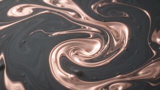 Grey and rose gold liquid mixing