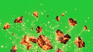 Fire embers and gold dust